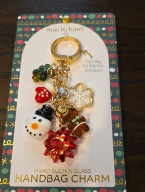 true to form Red Holiday Handbag Charm